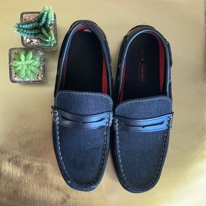Mens shoes loafers size 8.5 black jean
